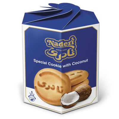 Naderi  special Cookie with coconut -  کلوچه نادری مخصوص نارگیلی