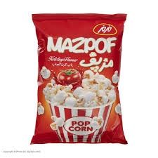 Mazmaz popcorn ketchup snack - پاپ کورن کچاپ
