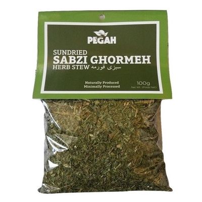 Sabzi Ghormeh - sundried Herbs Mix 100gr - Pegah - سبزی خشک قرمه