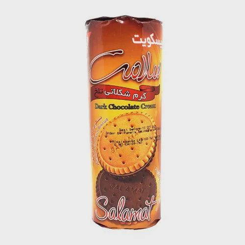 Salamat bicolor biscuit - بیسکوییت دورنگ کرمدار سلامت