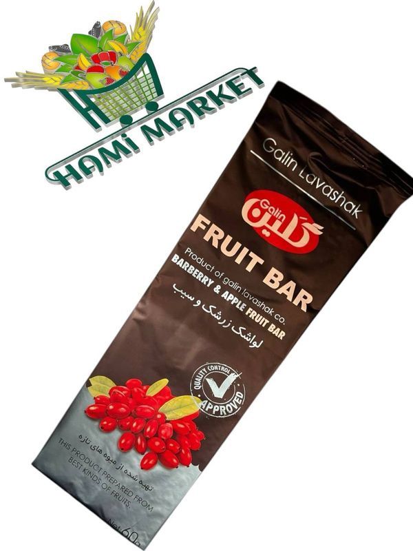 Galin Fruit Bar -barberry &amp; apple- لواشک  زرشک و سیب گلین