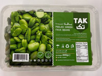 Tak Frozen Peeled Fava Bean - باقلا بدون پوست