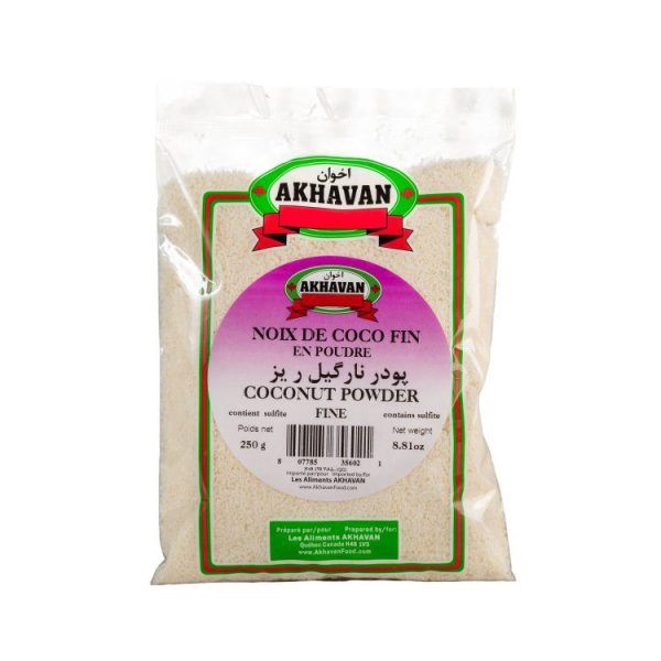 Coconut Powder Fine  – 250 g ( پودر نارگیل ریز اخوان )