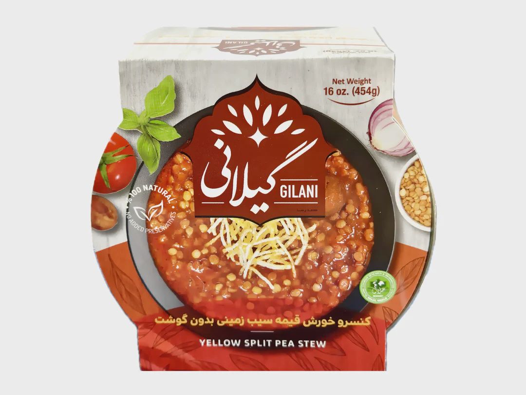 Gheimeh Sibzamini Stew – Gilani – 480 g ( کنسرو خورش قیمه سیب زمینی بدون گوشت گیلانی )