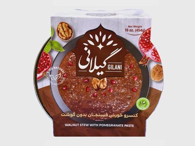 Walnut Stew With Pomegranate Paste ( Fesenjan ) – Gilani – 480 g (کنسرو خورش فسنجان بدون گوشت گیلانی )
