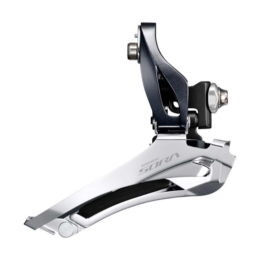 Front Derailleur - Shimano, 2x9s, Sora FD-R3000, Braze-on, Down Swing, Down Pull