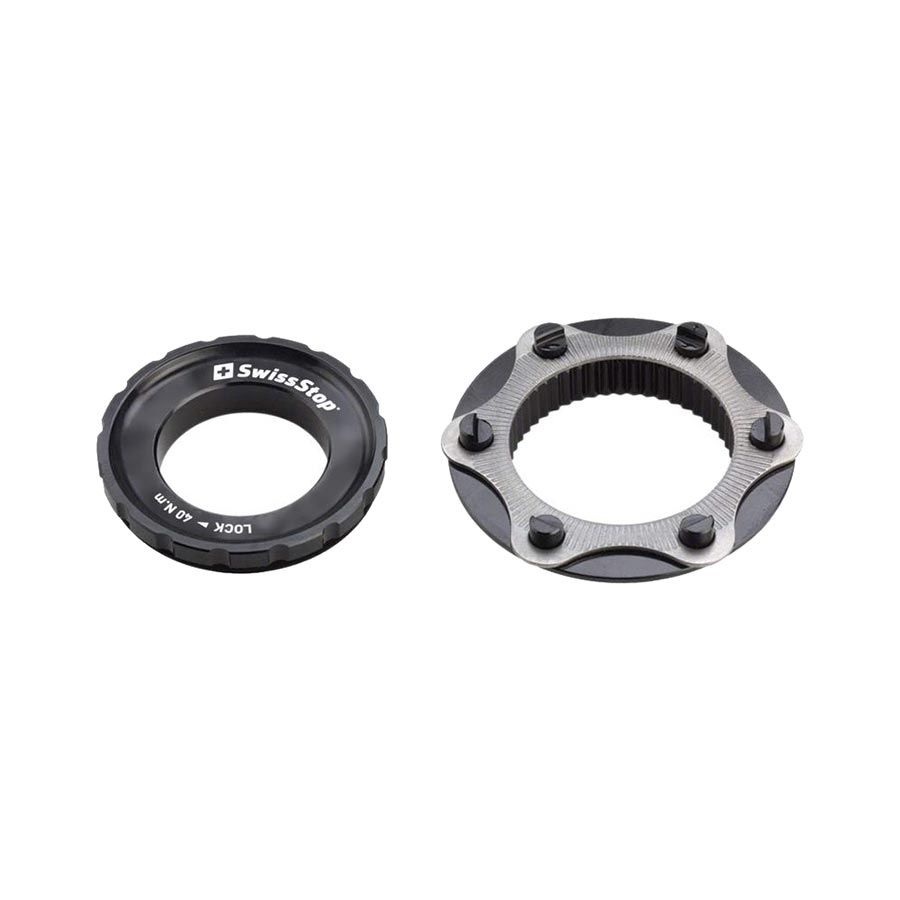 Brake Adapter - SwissStop, Center Lock Adapter, CL -> 6-Bolt