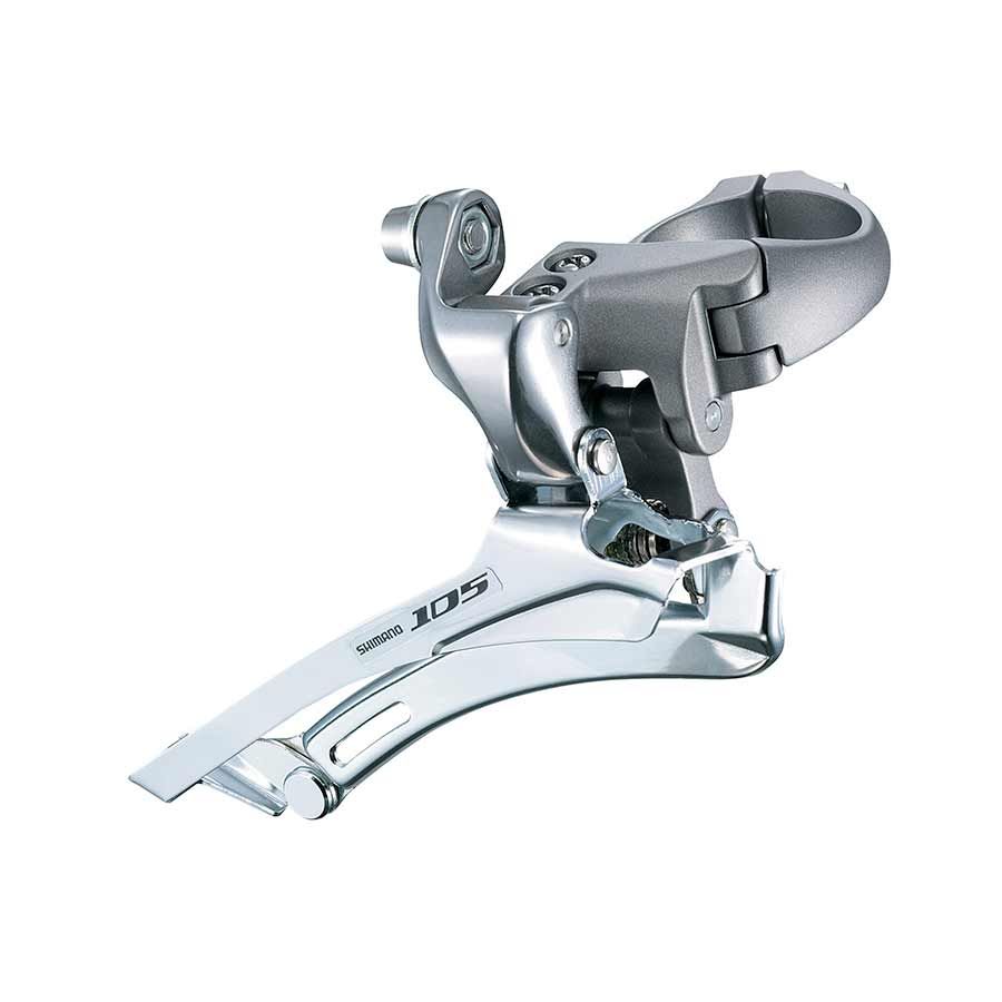 Front Derailleur - Shimano, 2x10s, 105 FD-5700-B(M/S), Down Swing, Down Pull, Black, 31.8/28.6mm