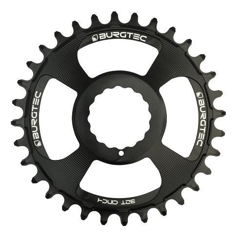 Chainring - Burgtec, 28T, RaceFace Cinch, Black [ThickThin]