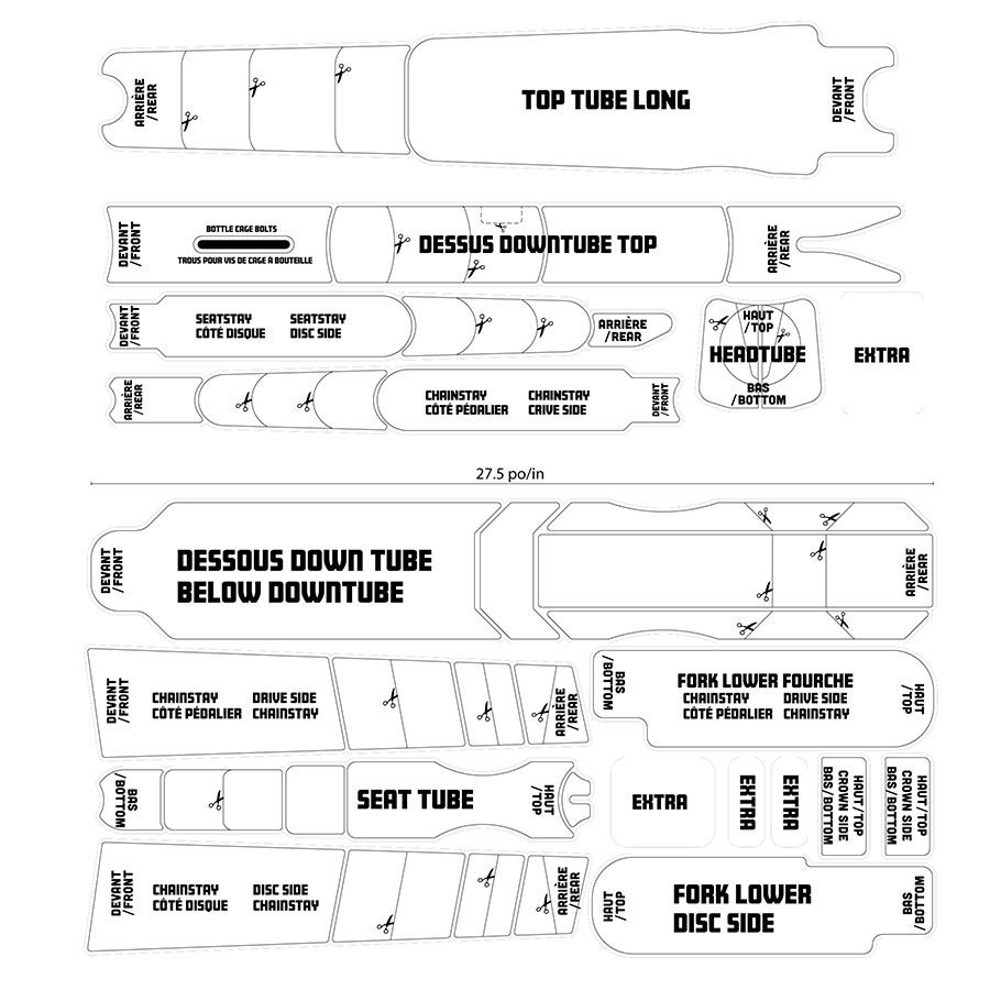 Frame Protection - Bikeshield, Protection Film Kit, Gloss