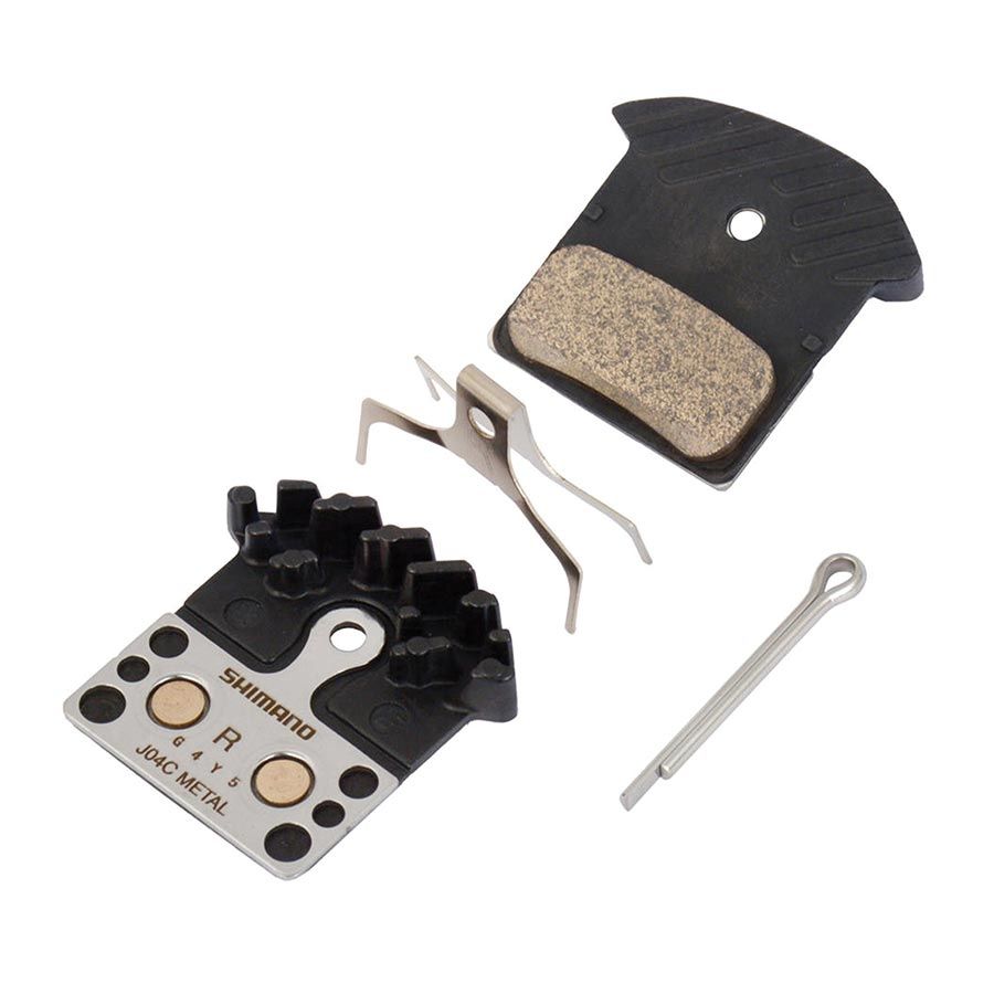Disc Brake Pads - Shimano, J04C, Metallic [Shape: Shimano G-Type/F-Type/J-Type]