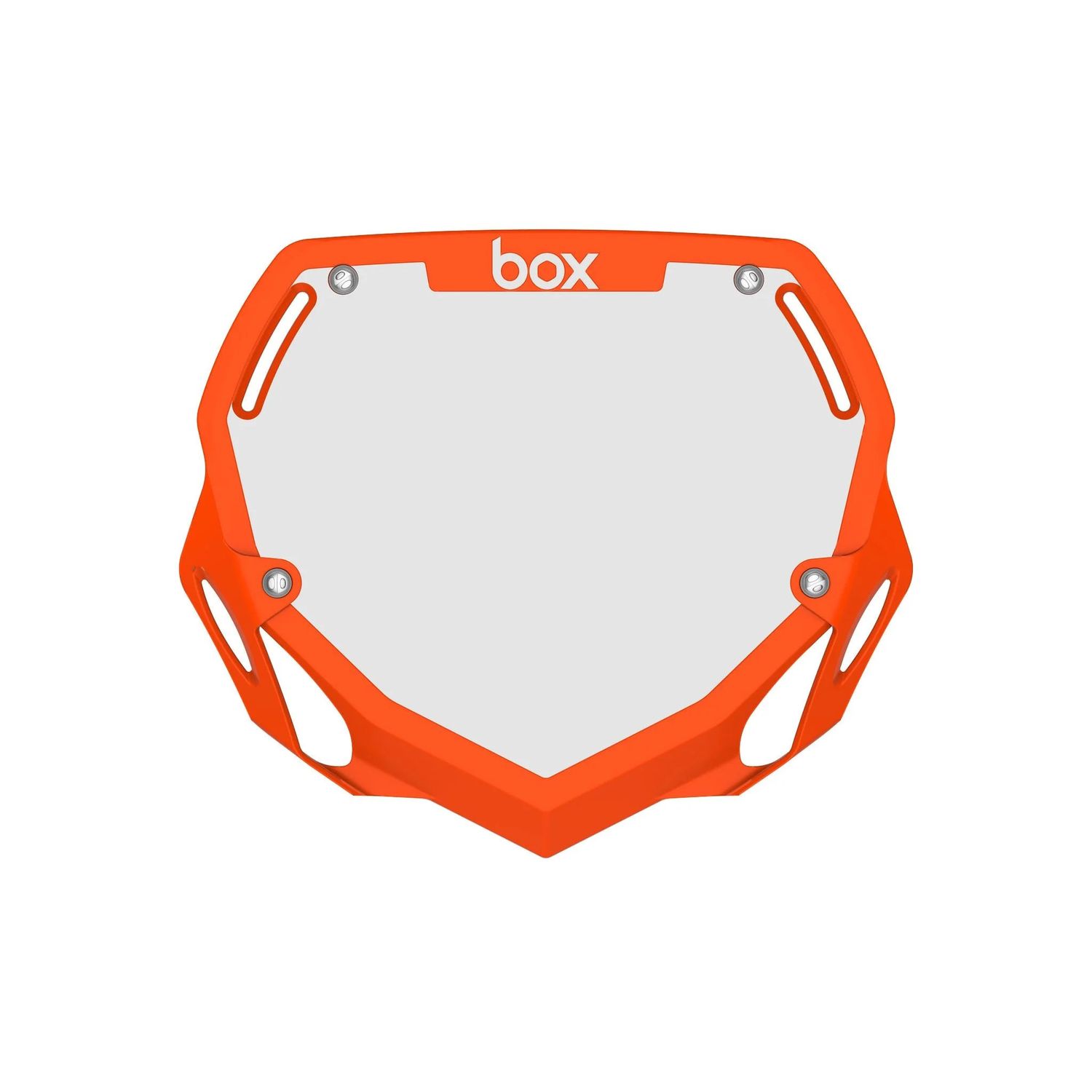 Number Plate - Box, Two, Orange, Large
