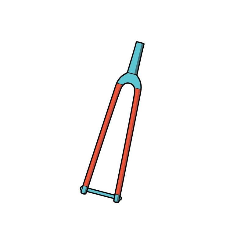 Frame Protection - RideWrap, Covered, Fork, Road and Gravel, Clear Matte