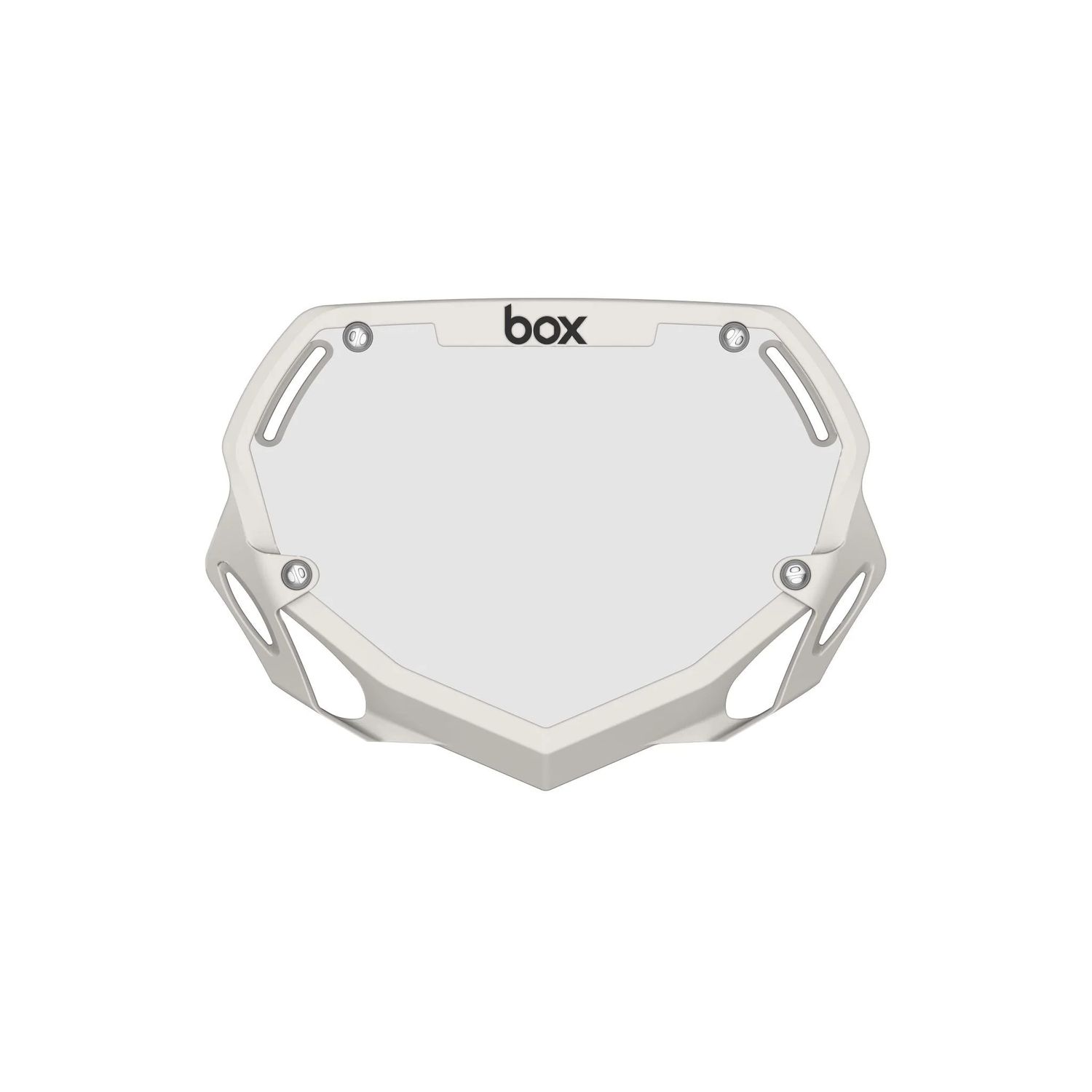 Number Plate - Box, Two, White, Small