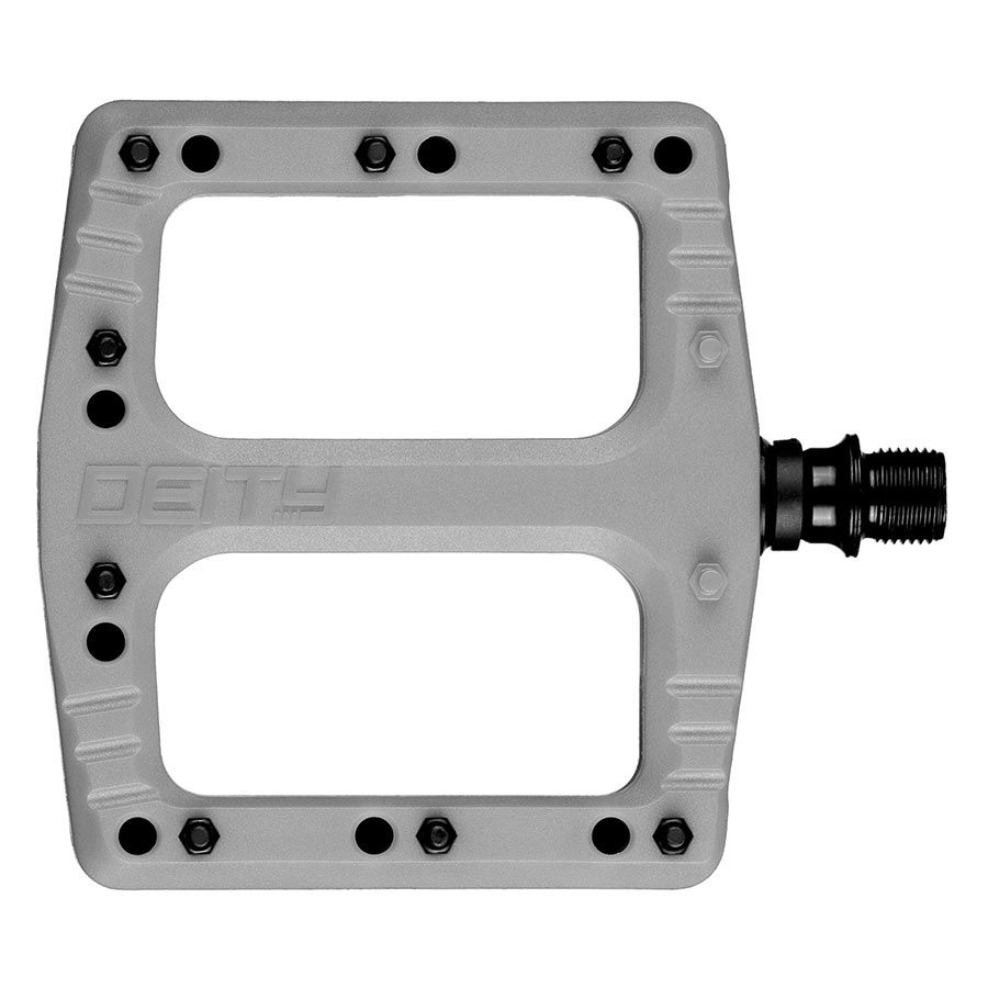 Flat Pedals - Deity, Deftrap, Grey