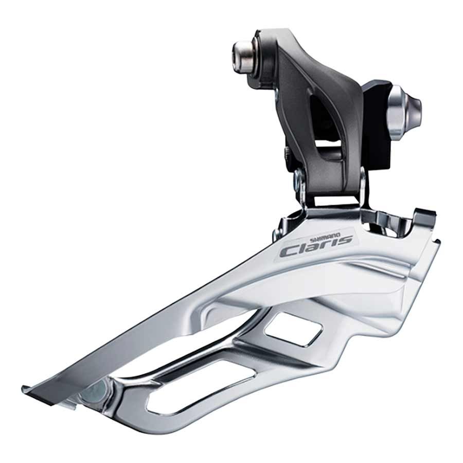 Front Derailleur - Shimano, 3x8s, Claris FD-R2030, Braze-on, Down Swing, Down Pull