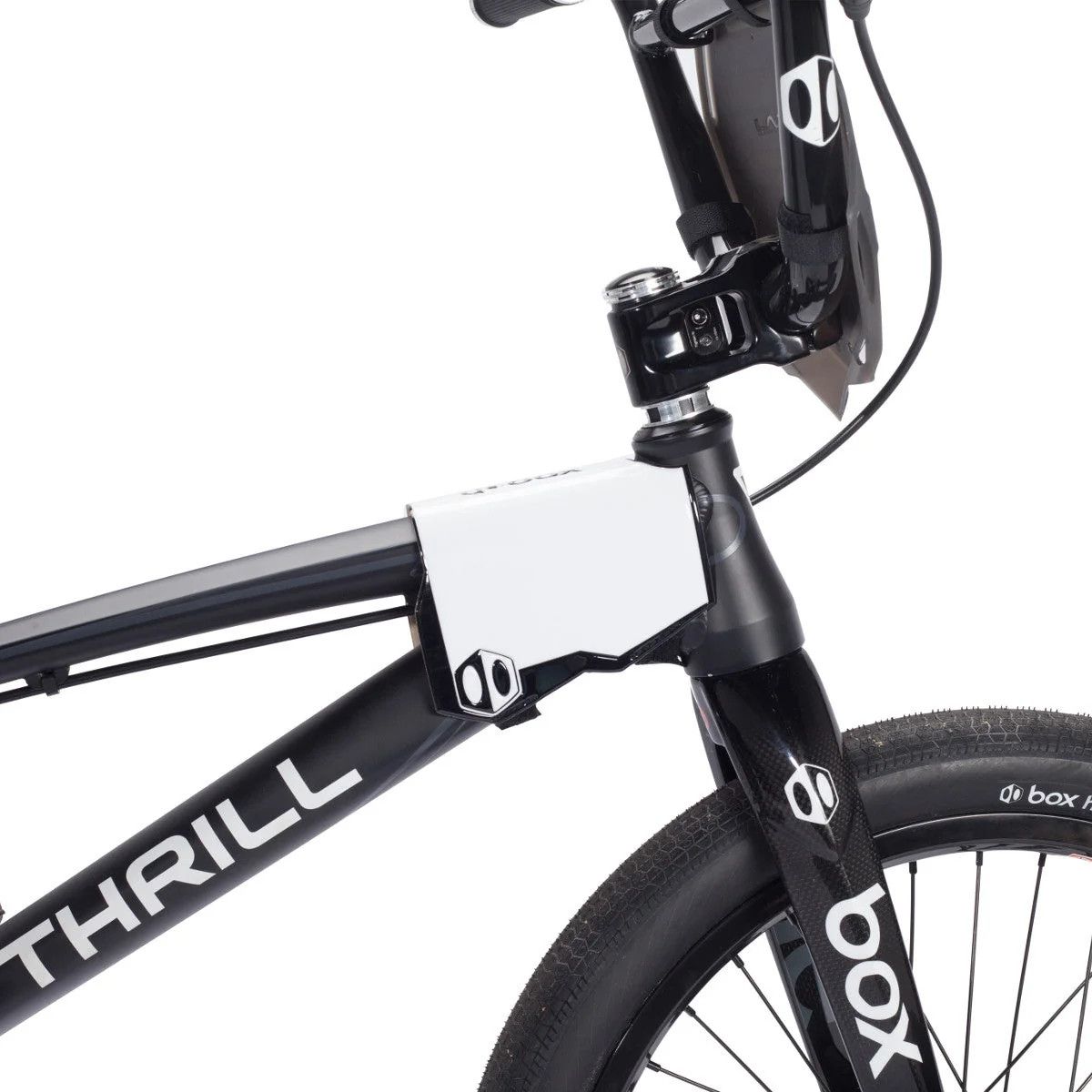 Side Number Plate - Box, Two, Black/White