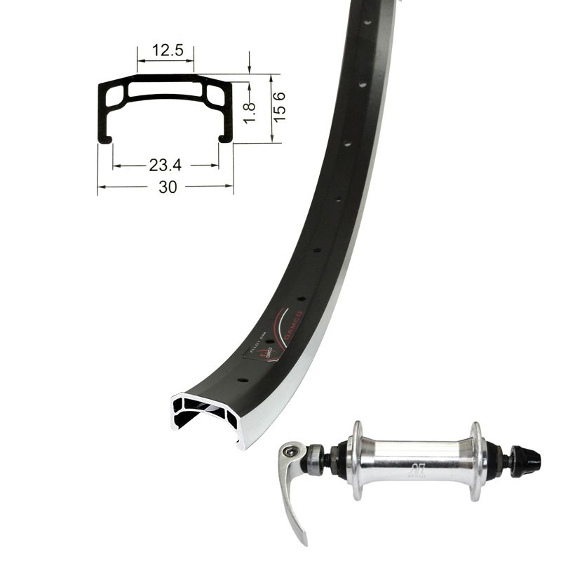 Front Wheel - 27.5, Rim, Q/R, Black, 36H