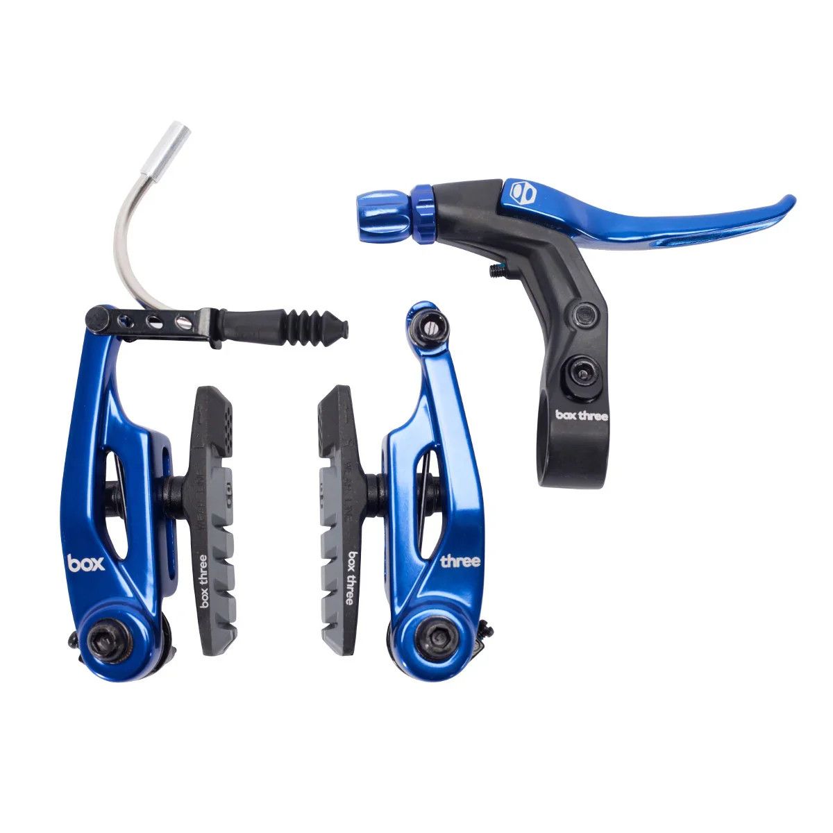 Brake - Box, Three, V-brake Kit, Blue