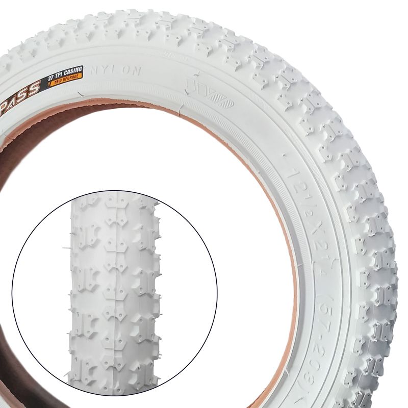 Tire - Compass, 12-1/4, WHITE