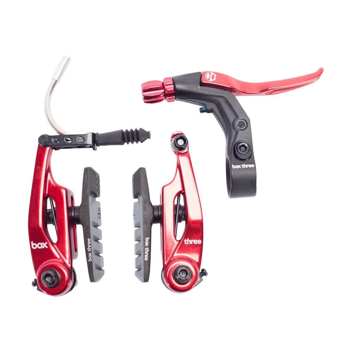 Brake - Box, Three, V-brake Kit, Red