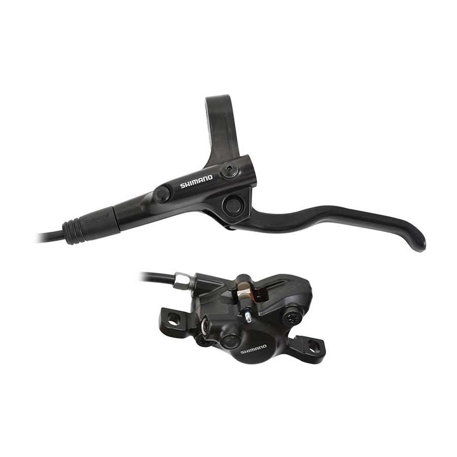 Brakes - Hydraulic Brake - Shimano, BL/BR-MT200, Front, Post mount, Black [Set]