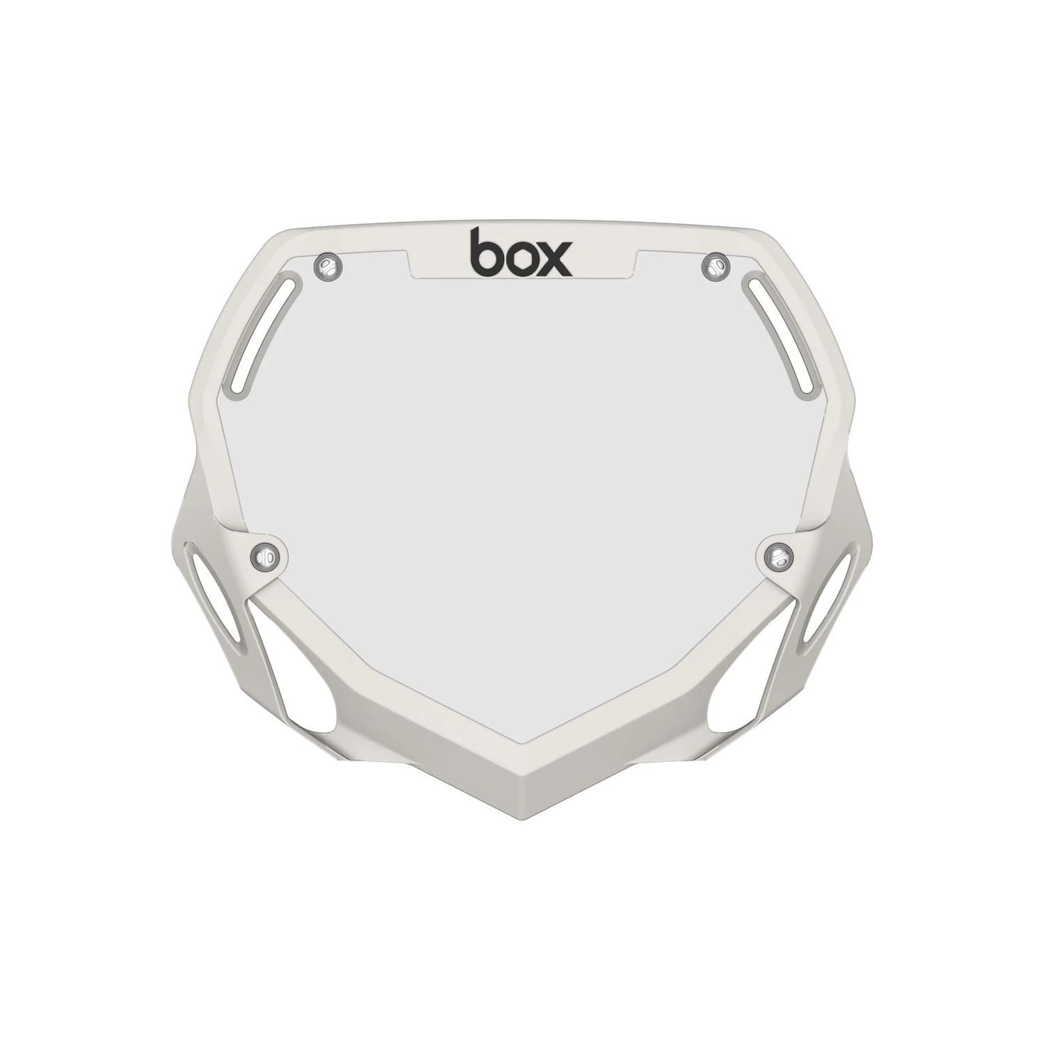 Number Plate - Box, Two, White, Large