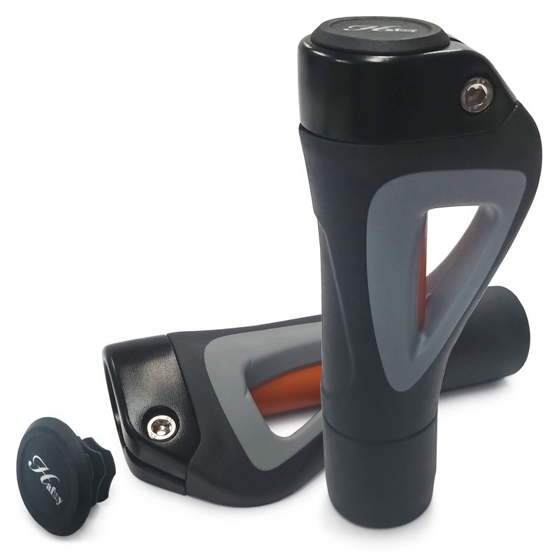 Grips - Hafny, Ergo Grips, Black, Pair