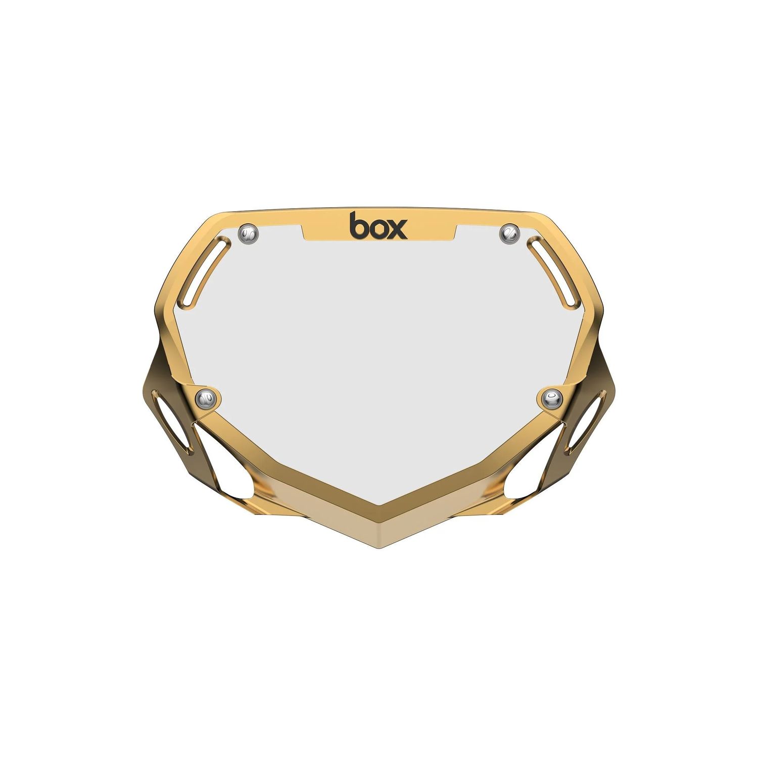 Number Plate - Box, Two, Gold, Small