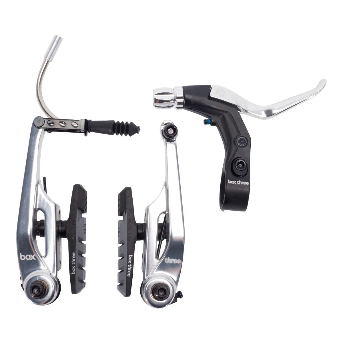 Brake - Box, Three, V-brake Kit, Silver