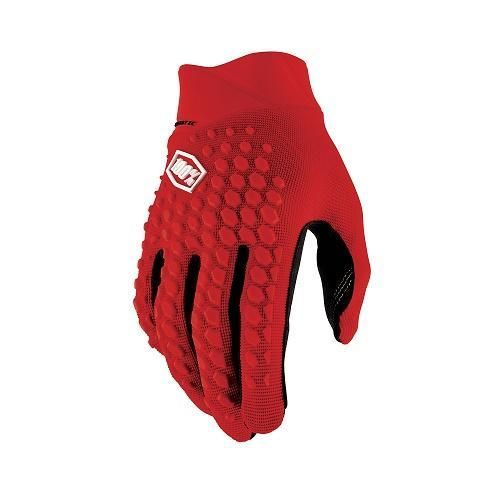 Gloves - 100% Geomatic Gloves, Red, Small
