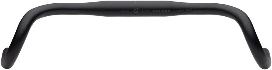 Drop Bar - Salsa, Cowchipper, 31.8mm, 44cm, Aluminum, Black