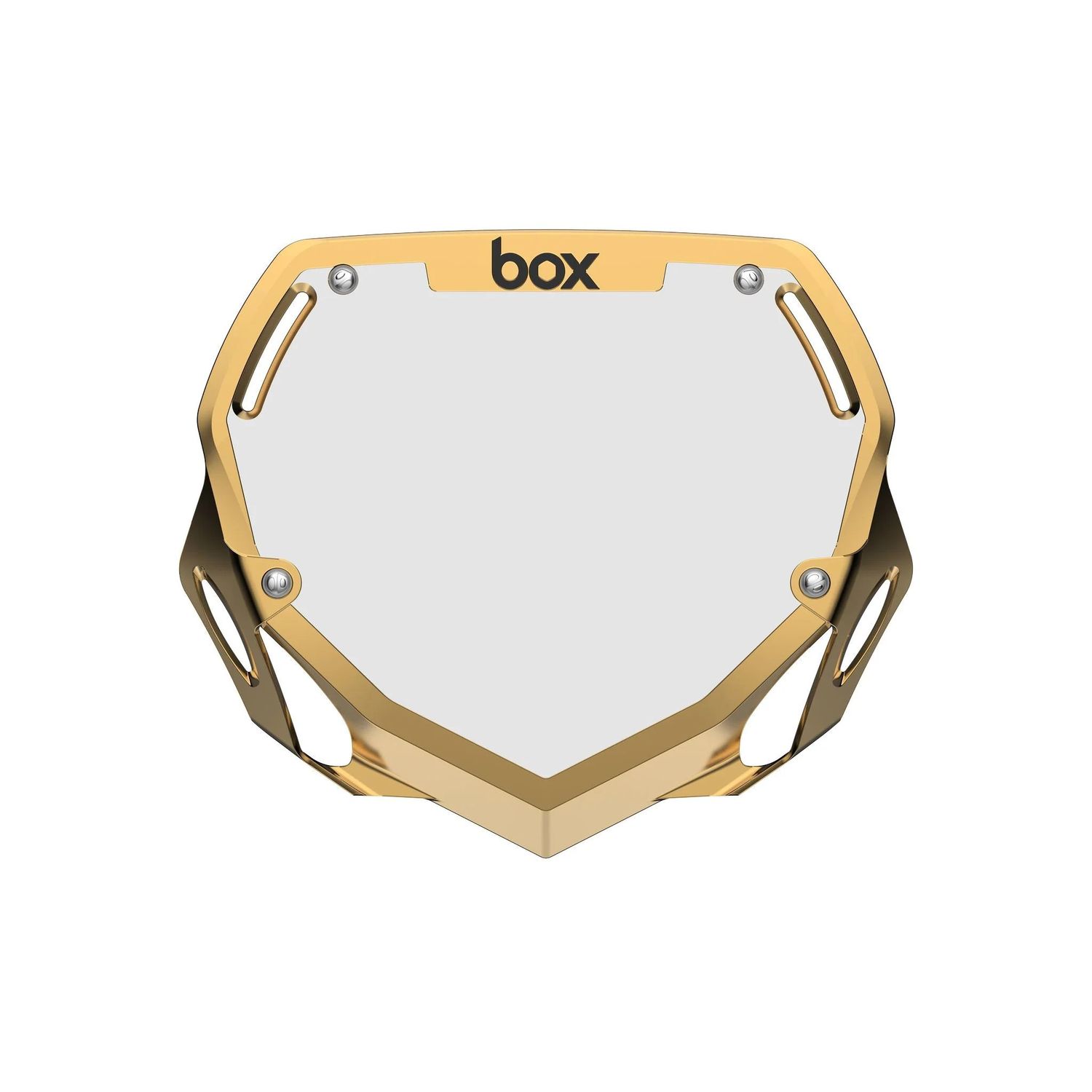 Number Plate - Box, Two, Gold, Large