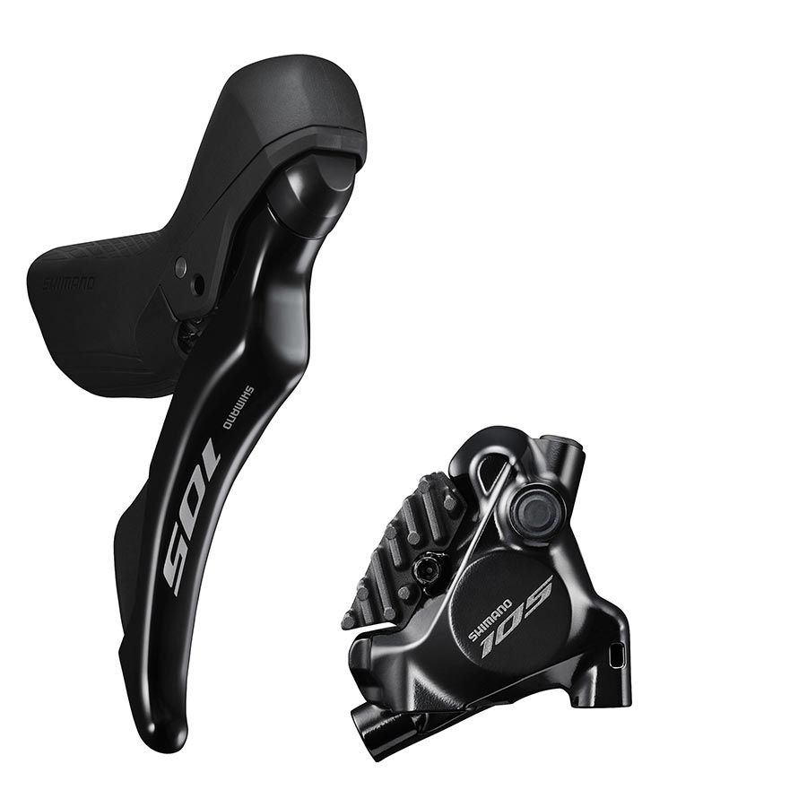Brifter Set - Shimano, 105, ST-R7120 / BR-R7170, Rear, Flat mount, 160mm