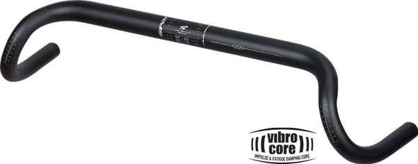 Drop Bar - Spank, 52cm, Flared, 110mm Drop, 65mm Reach, 31.8mm, 14deg, Black