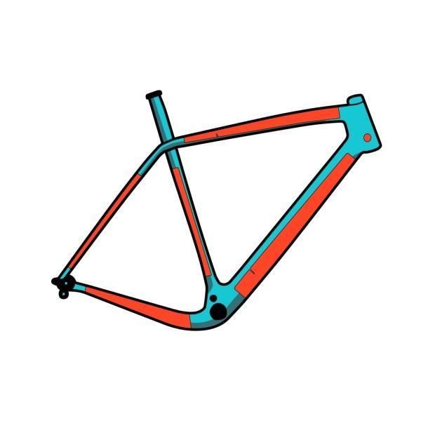 Frame Protection - RideWrap, Covered, Frame, Road &amp; Gravel Frames, Clear Matte