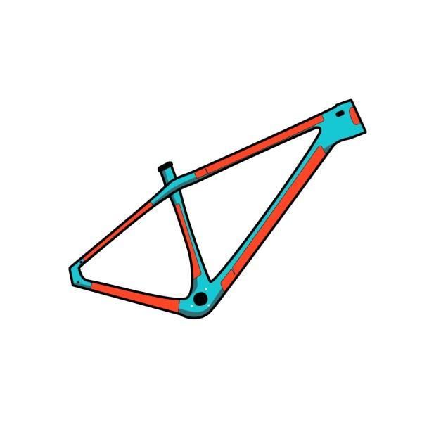 Frame Protection - RideWrap, Covered, Frame, Hardtail MTB, Clear Gloss