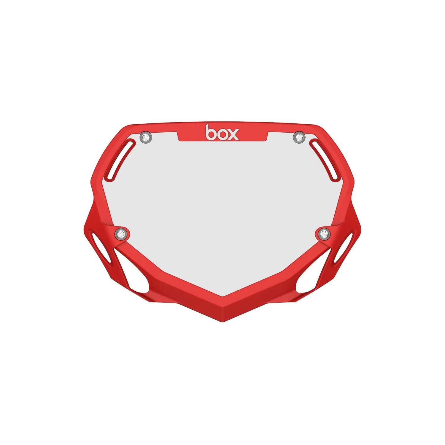 Number Plate - Box, Two, Red, Small