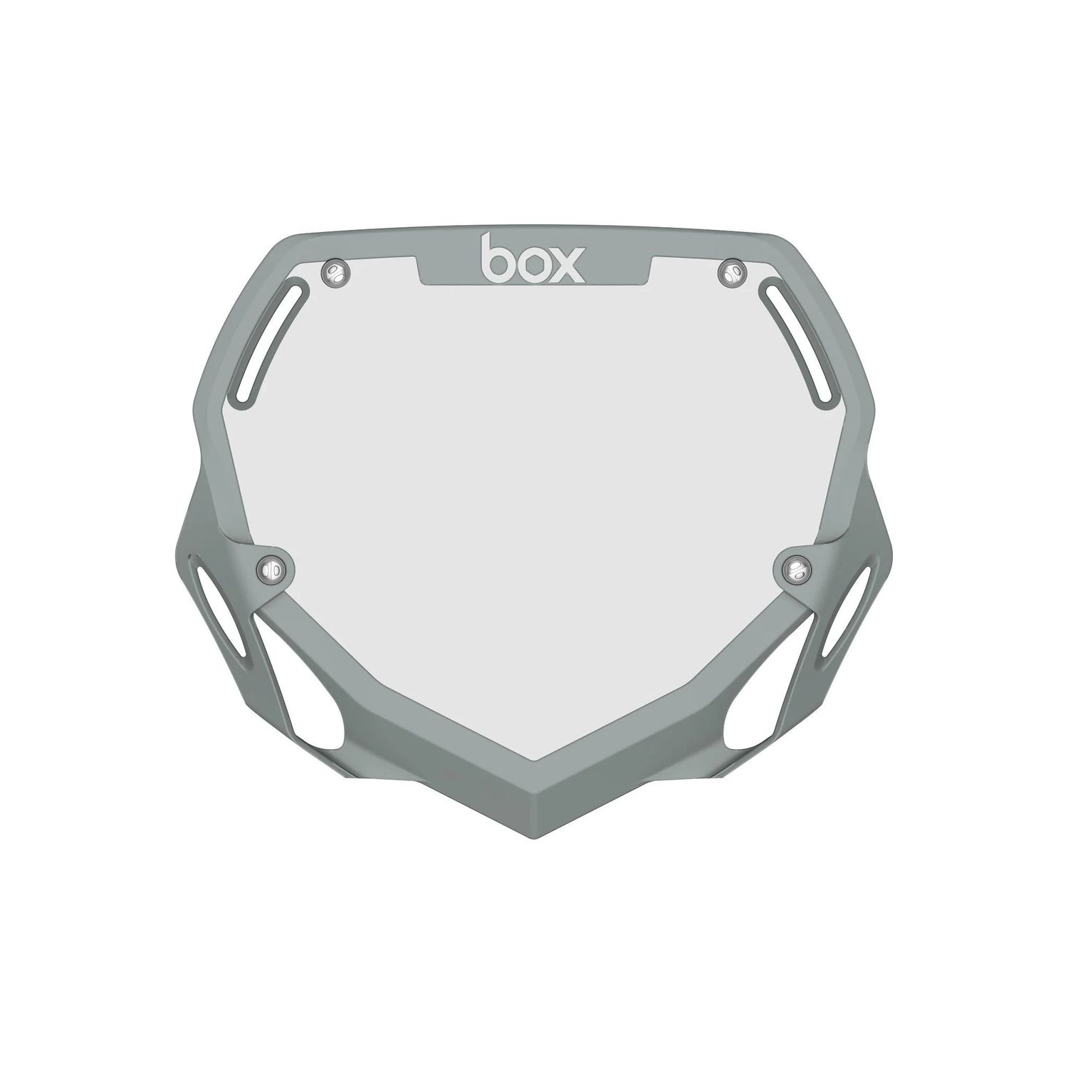 Number Plate - Box, Two, Grey, Small