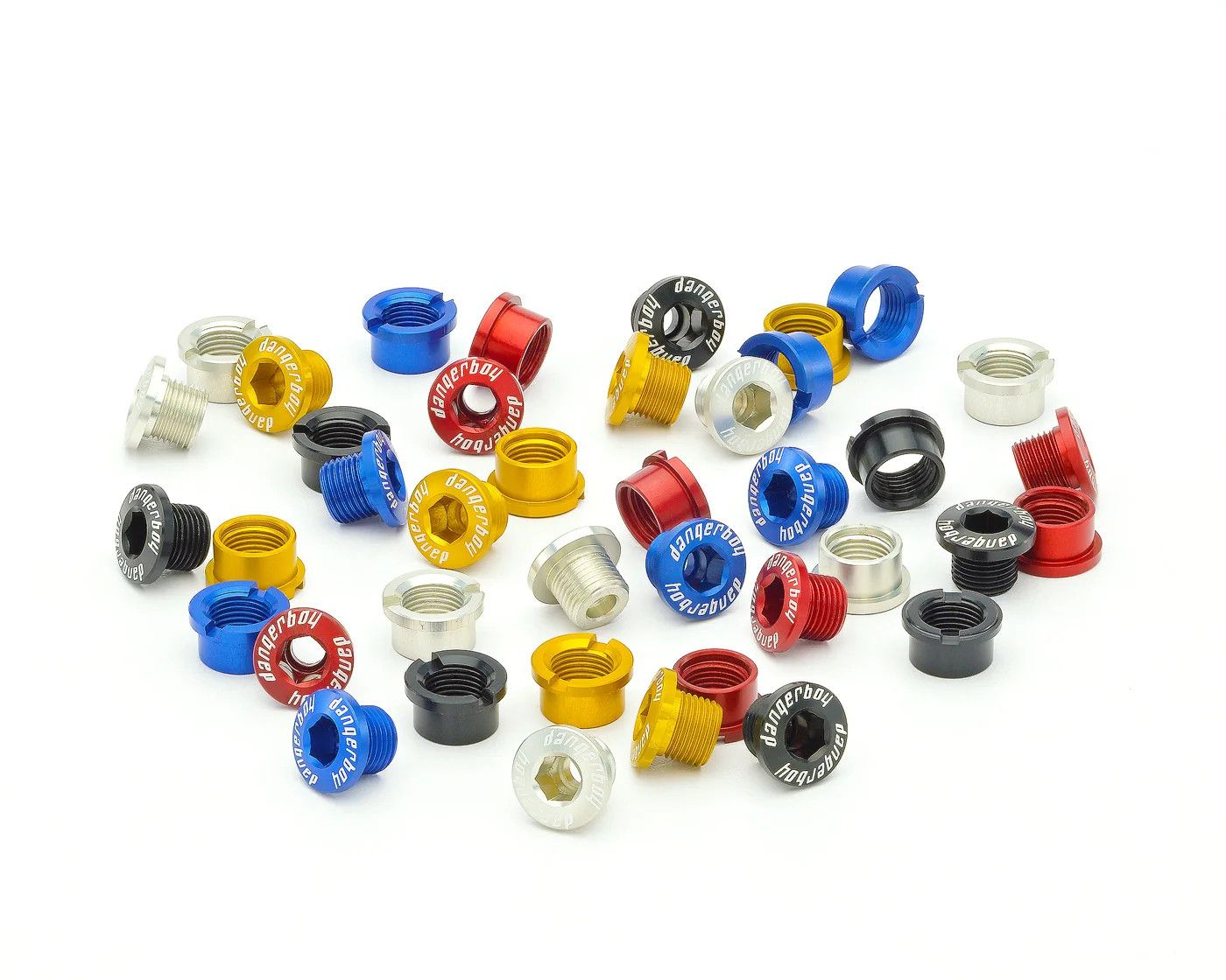 Chainring Bolts - Dangerboy, Black, 5pcs