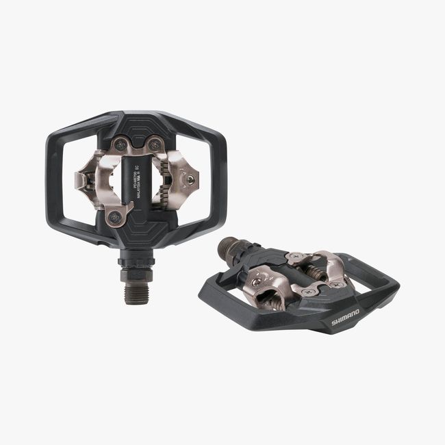 SPD Pedals - Shimano, PD-ME700, w/ Cleats (SM-SH51),  Black