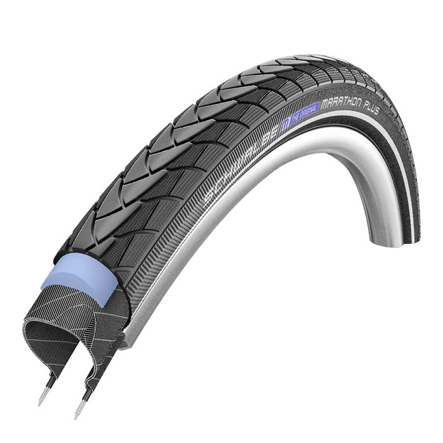 Tire - Schwalbe, Marathon Plus, 20''x1.75, Wire, Black