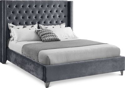 Aiden Velvet Upholstered Bed