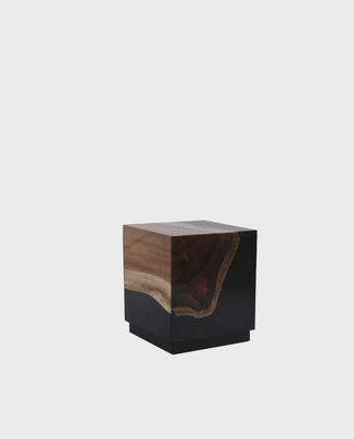 Black Suar Resin Side Table