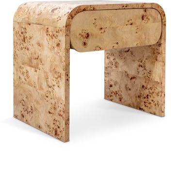Cresthill Burl Wood Nightstand