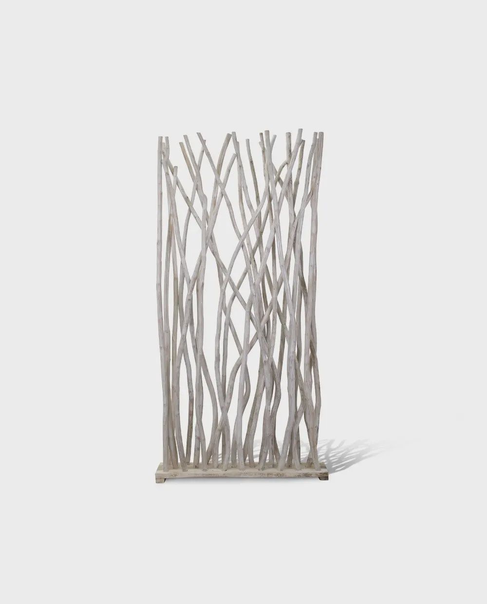 Whitewash Stick Room Divider