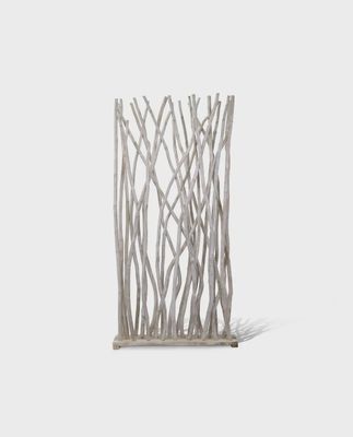 Whitewash Stick Room Divider