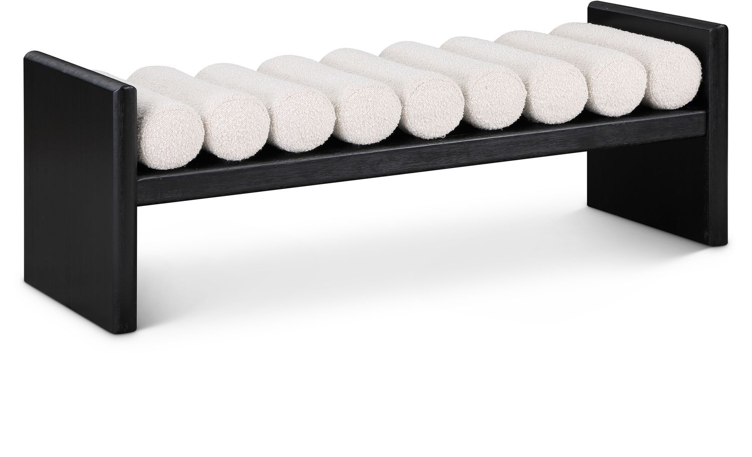 Waverly Boucle Fabric Bench