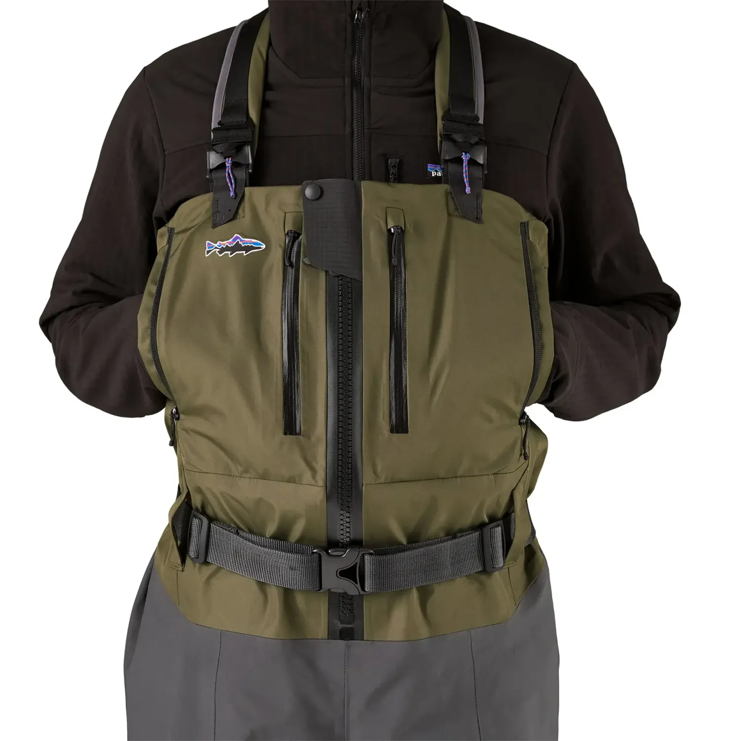 Patagonia - Men's Swiftcurrent Expedition Zip Front Waders - Basin Green
