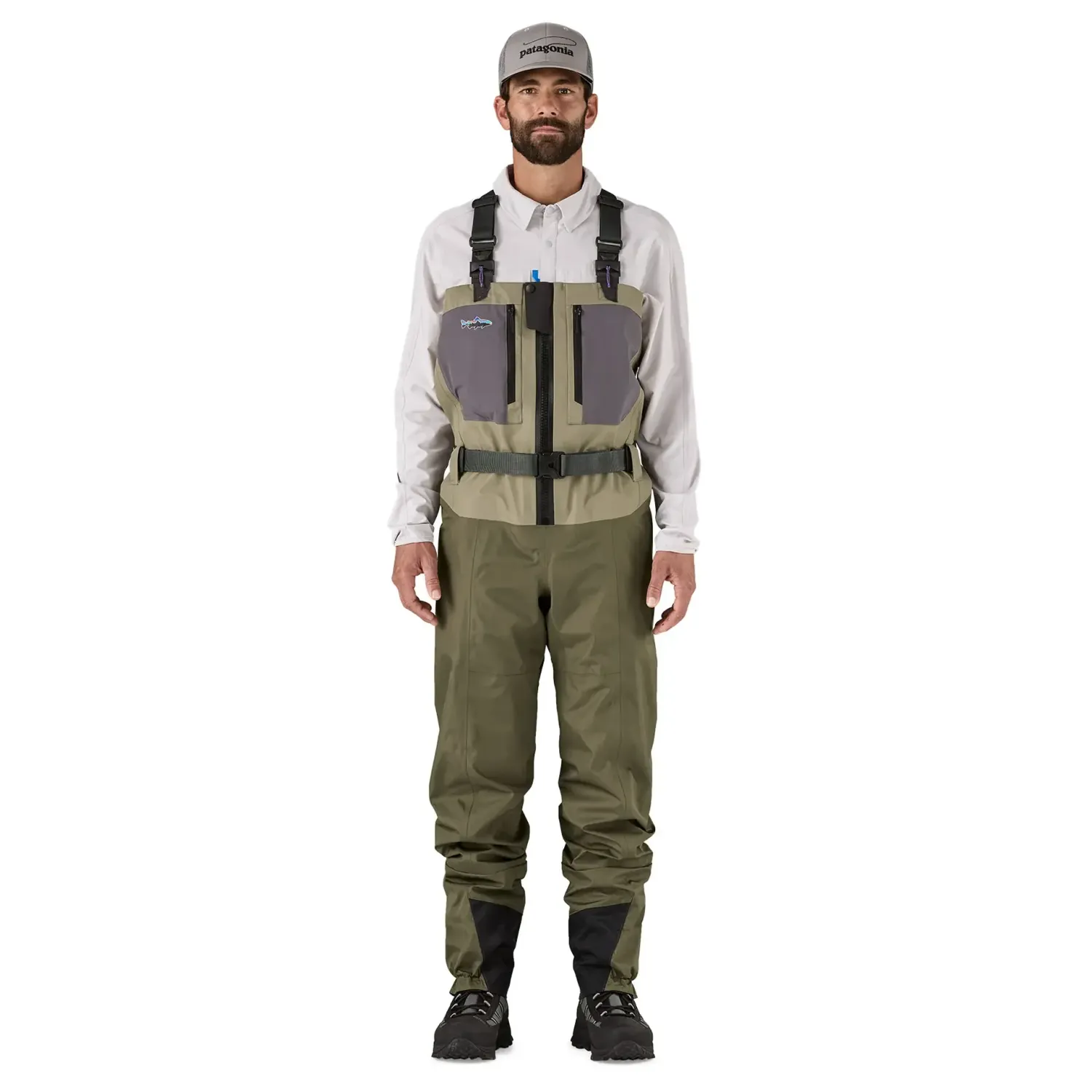 Patagonia - Men's Swiftcurrent Traverse Zip Front Waders - River Rock Green